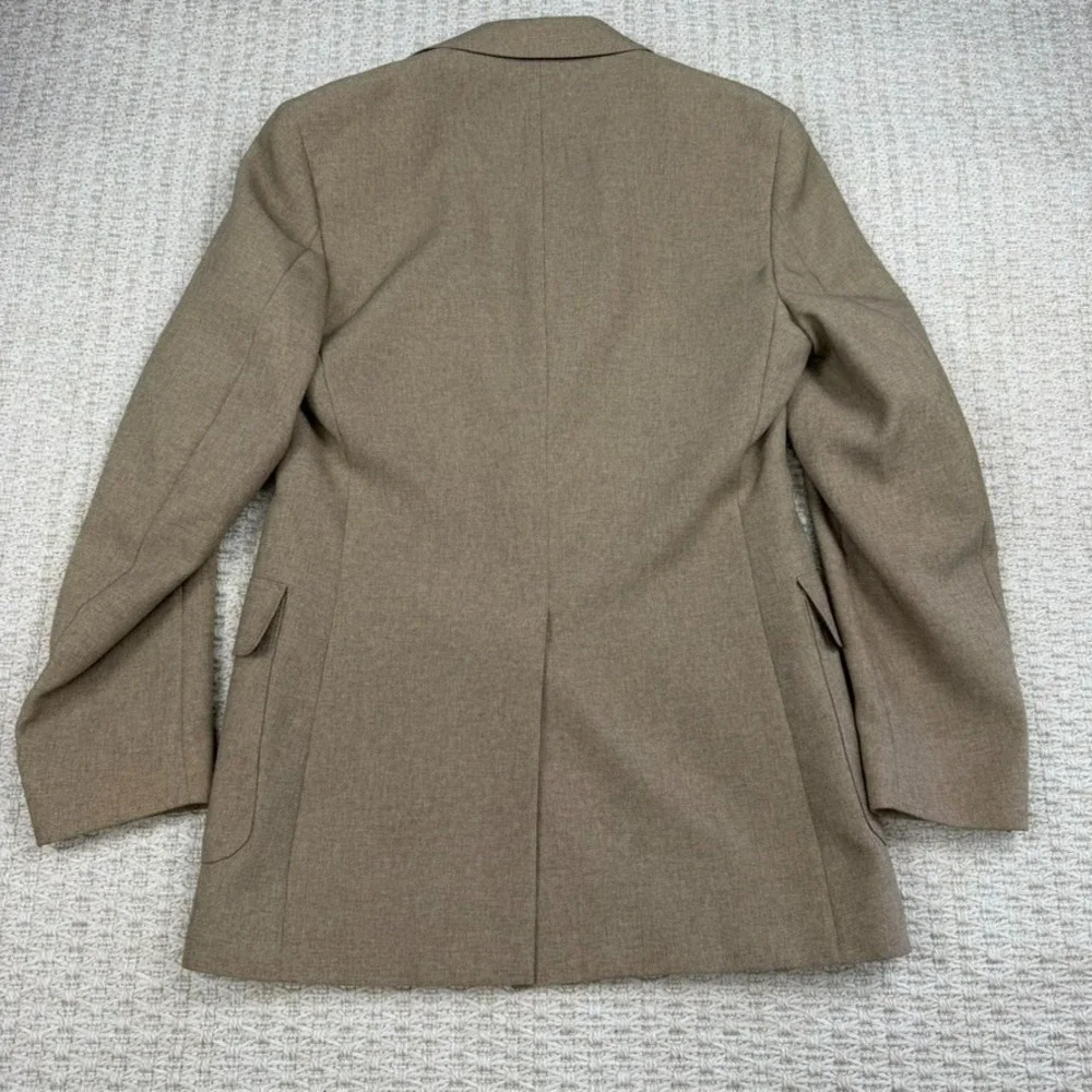 VTG Levis Mens Blazer 38L Tan Action‎ Suit Sta Prest Sport Coat